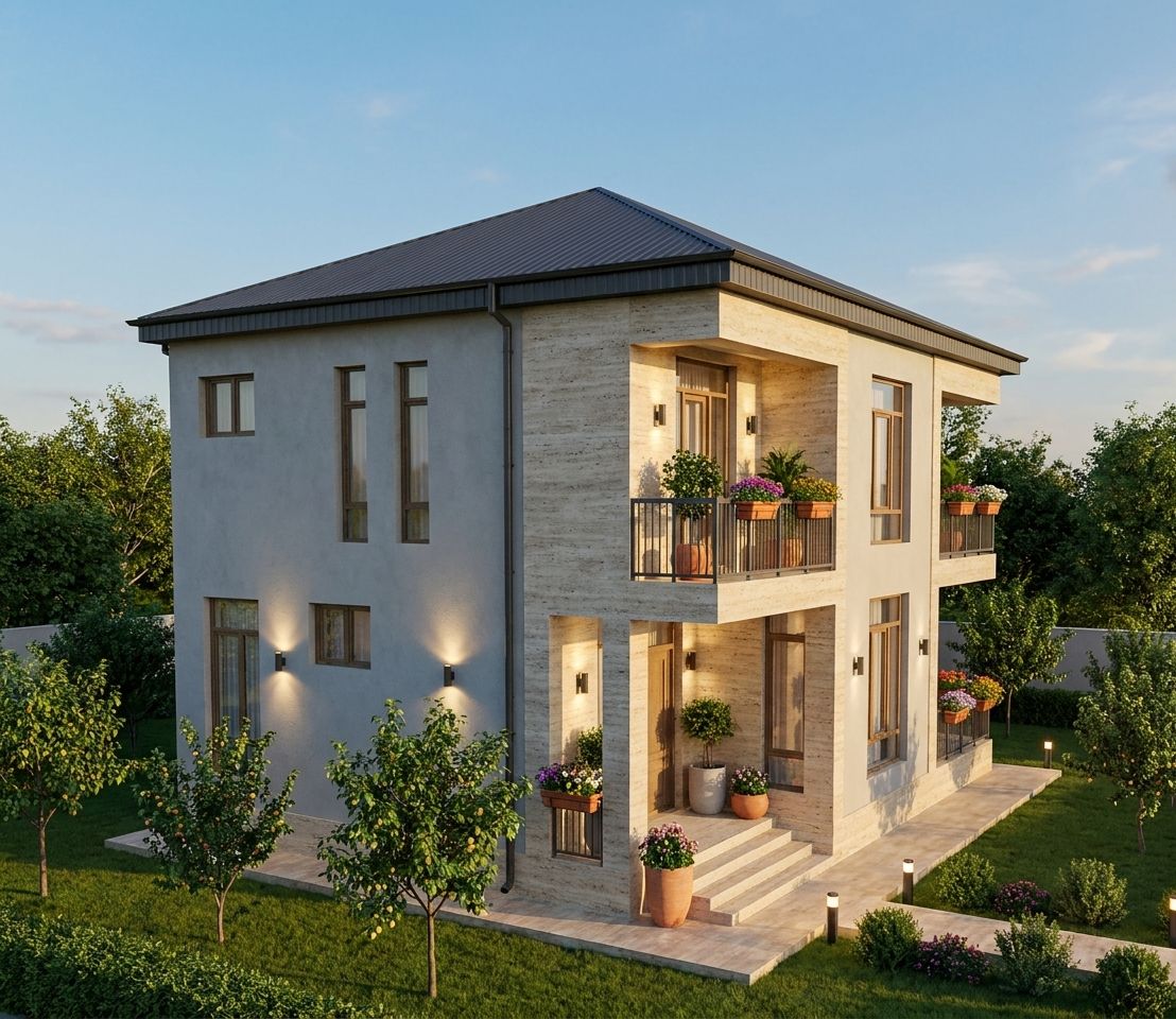 Private house in Kanakeravan — Архитектурный проект Modulex Group — 2